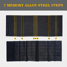 Black waist corset trainer with 7 memory alloy steel strips for support