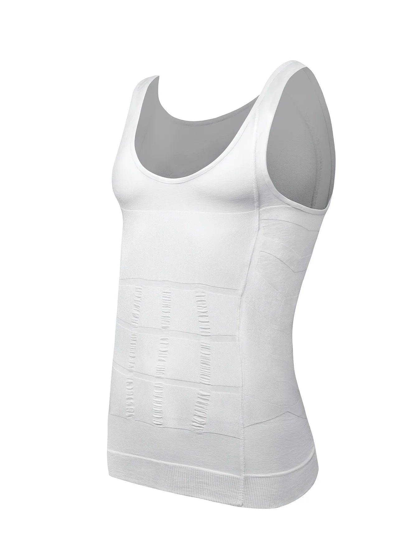 Men's white waist corset trainer made of breathable material