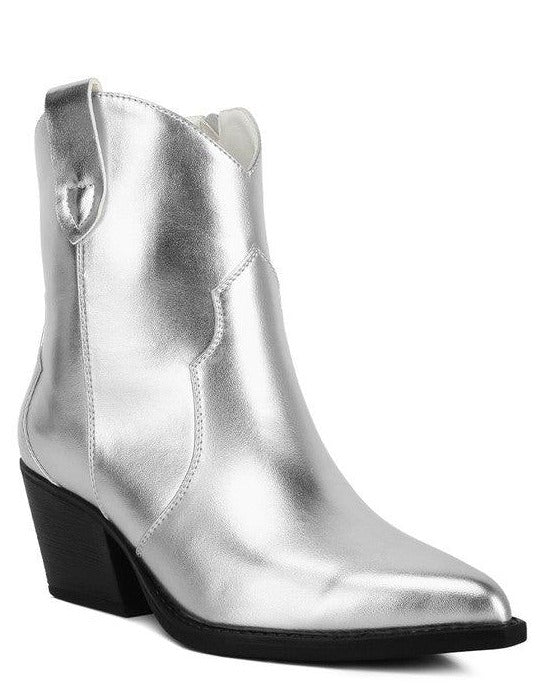 Women's Shoes - Boots Wales Ott Metallic Faux Leather Boots