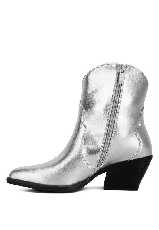 Women's Shoes - Boots Wales Ott Metallic Faux Leather Boots