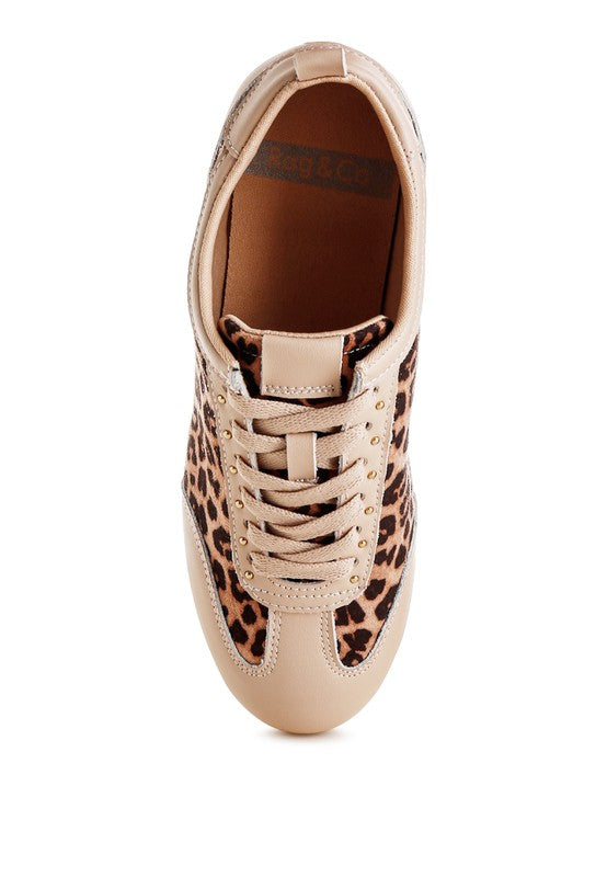 Rag Company women's leopard print sneakers for walking shoes for sightseeing tours