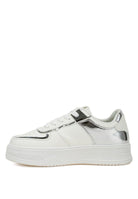 Rag Company white sneakers, faux leather, walking shoes for sightseeing tours