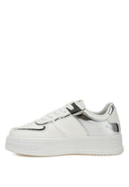 Rag Company white sneakers, faux leather, walking shoes for sightseeing tours