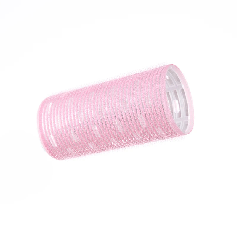 Pink no heat hair rollers for women, soft and lightweight for easy styling