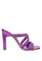 Wapit Rhinestone Embellished Straps Sandals