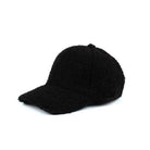 Aili's Corner women's warm boucle ball cap in black with a stylish textured design