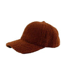 Aili's Corner warm boucle ball cap in brown, perfect for stylish winter outings
