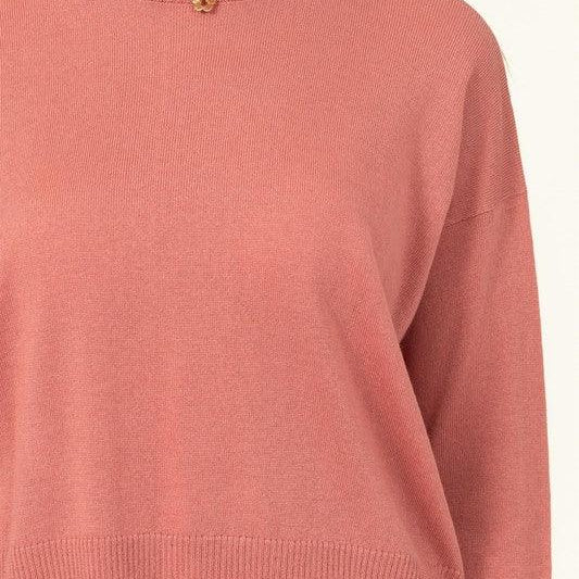 Women's Sweaters Warm Personality High-Neckline Sweater