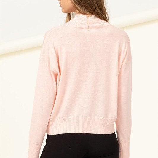 Women's Sweaters Warm Personality High-Neckline Sweater