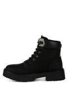 Rag Company Women's Ankle Boots in Black, ideal warm winter boots for travel with sturdy outsole