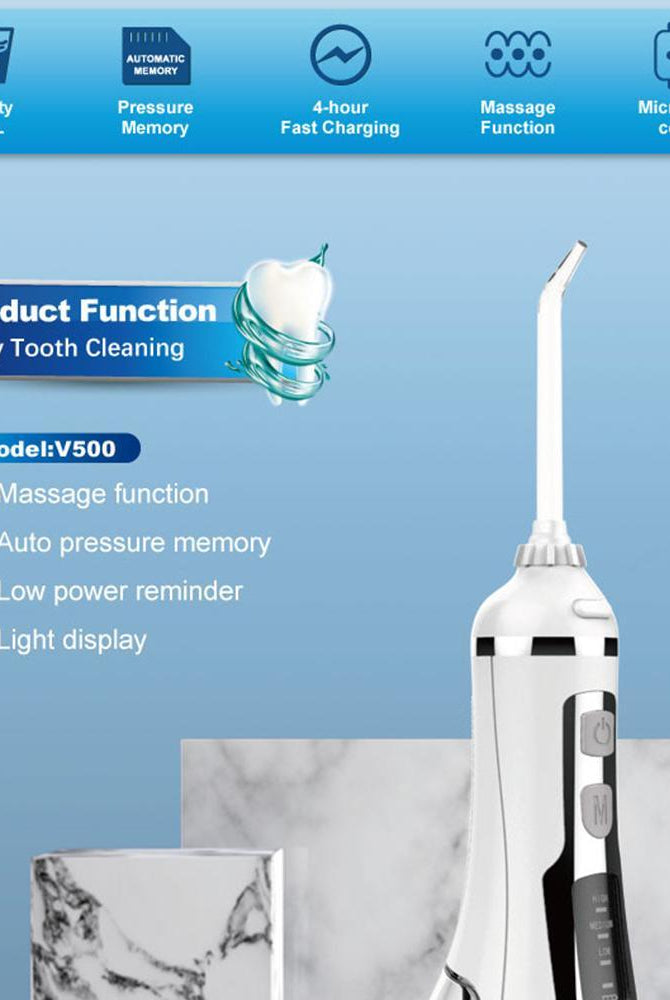 Travel Essentials - Toiletries Water Flosser Cordless Dental Portable Oral Irrigator Teeth...