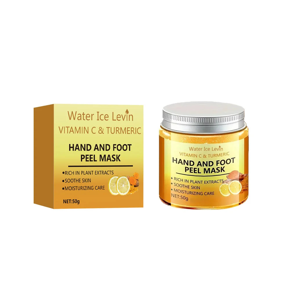 Vitamin C Turmeric hand mask in jar for moisturizing skin care