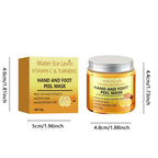 Vitamin C turmeric hand mask in jar for moisturizing care