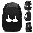 Black waterproof backpack rain cover for outdoor protection