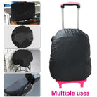 Black waterproof backpack rain cover for versatile protection and use