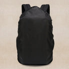 Black waterproof backpack rain cover for rainy outdoor adventures
