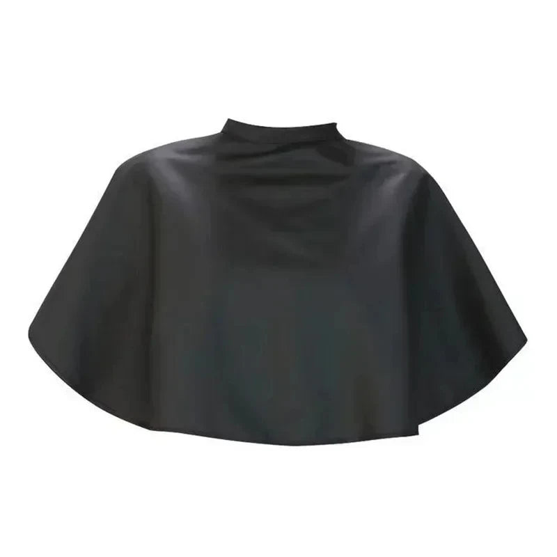 Black waterproof hairdressing cape for salon use