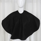Black waterproof hairdressing cape for salon use