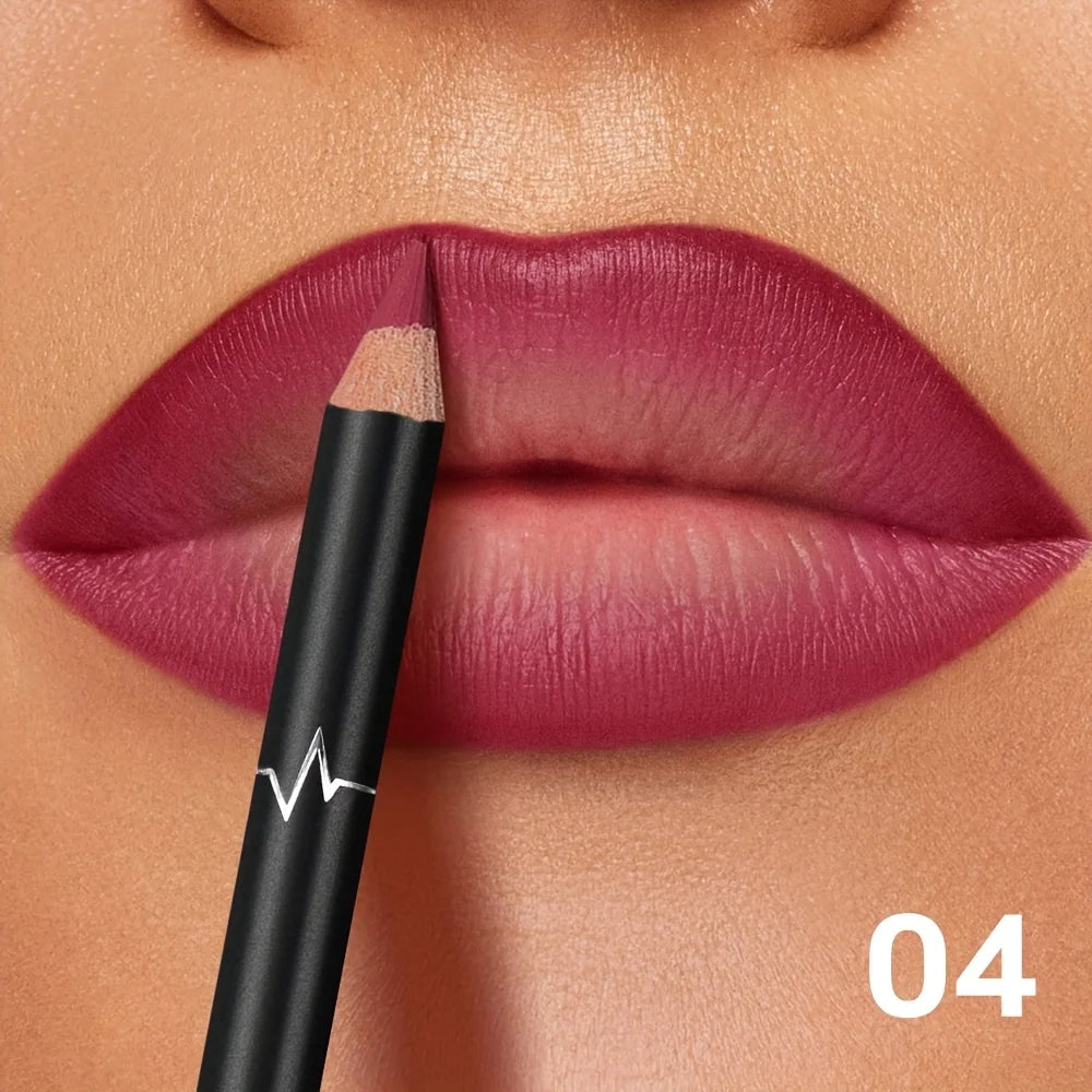 Waterproof lip liner in deep berry shade for long-lasting use