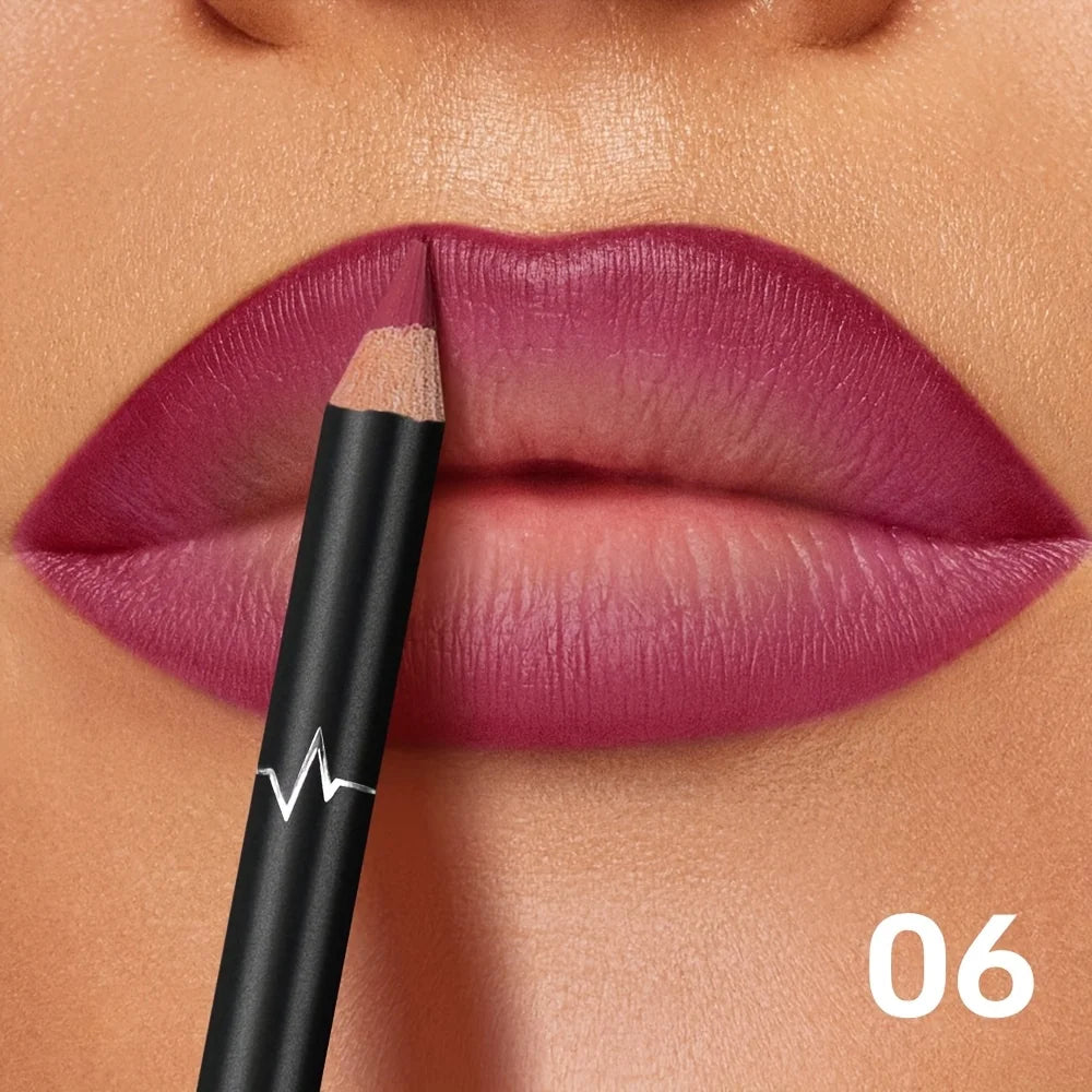 waterproof lip liner in deep plum shade for defined lips