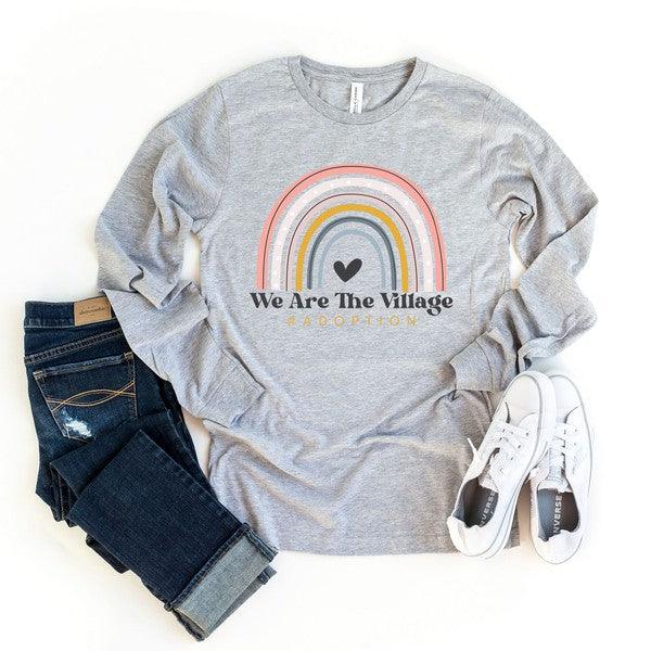 Women's Shirts We Are The Village Long Sleeve Graphic Tee