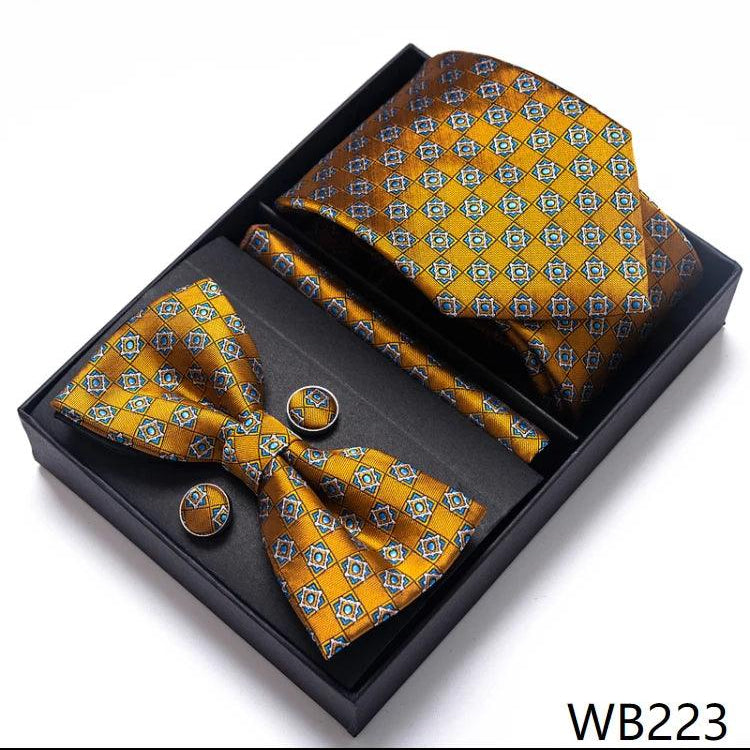 Men's Accessories - Ties Wedding Present Tie Pocket Squares Cufflink Sets 28 Styles