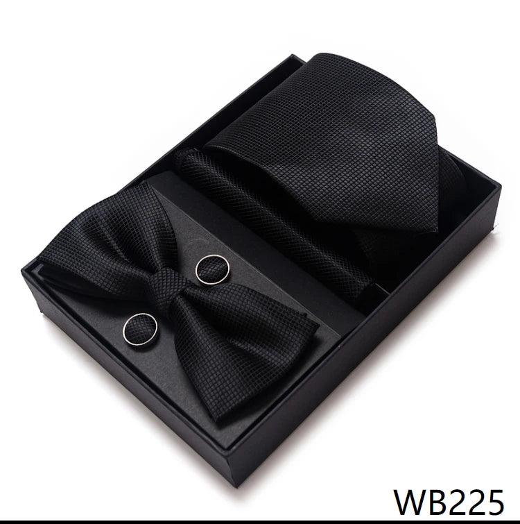 Men's Accessories - Ties Wedding Present Tie Pocket Squares Cufflink Sets 28 Styles