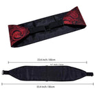 Red paisley tie for men, perfect for a wedding tuxedo set, adjustable for a comfortable fit