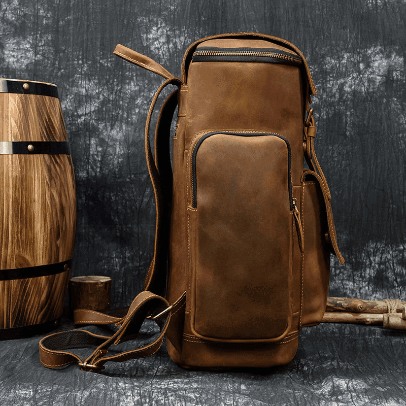 VacationGrabs weekender outdoor bag in brown, perfect for short trips and outdoor adventures