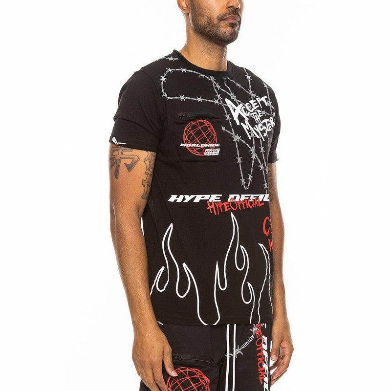 Mens Hype Official Print Tshirt - VacationGrabs
