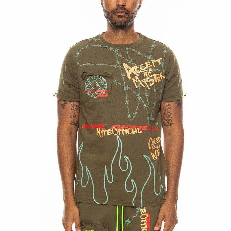 Mens Hype Official Print Tshirt - VacationGrabs