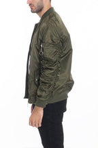 Men Casual Flight Lined Bomber Jacket - VacationGrabs
