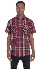 Casual Short Sleeve Checker Shirts - VacationGrabs