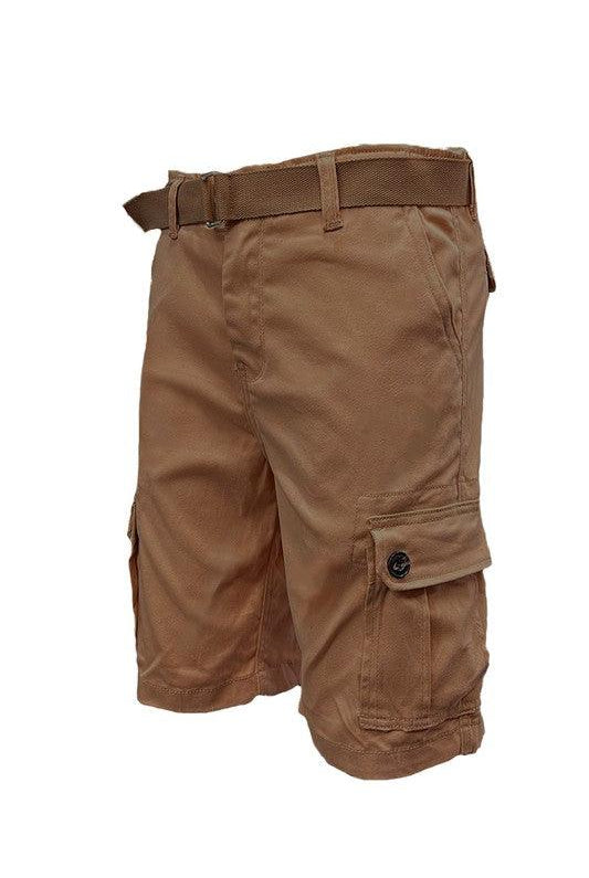 Men's Shorts Weiv Mens Belted Cargo Shorts with Belt