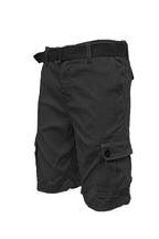 Mens Belted Cargo Shorts with Belt - VacationGrabs