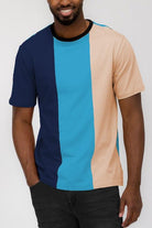Men's Shirts - Tee's Weiv Mens Color Block T Shirt