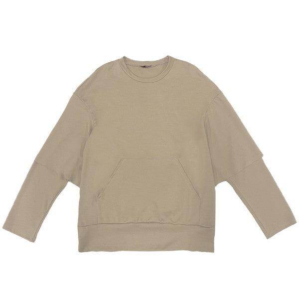 Mens Double Layered Pullover Sweatshirts - VacationGrabs