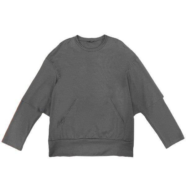 Mens Double Layered Pullover Sweatshirts - VacationGrabs