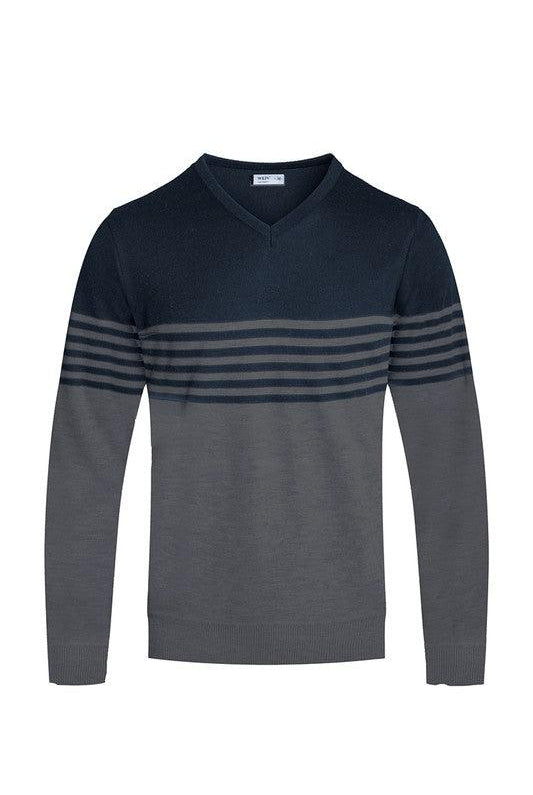 Men's Sweaters Weiv Mens Knit Vneck Pullover Sweater