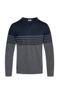Mens Knit V-neck Pullover Sweaters - VacationGrabs
