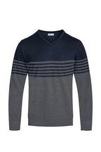 Mens Knit V-neck Pullover Sweaters - VacationGrabs