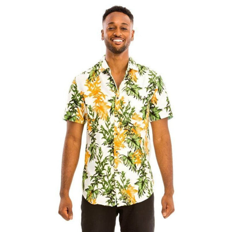 Mens Multi Print Hawaiian Shirt - VacationGrabs