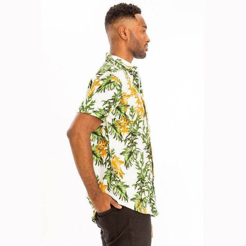 Mens Multi Print Hawaiian Shirt - VacationGrabs
