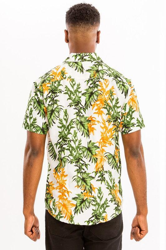 Men's Shirts Weiv Mens Print Hawaiian Shirt