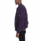 Microsuede Scrunched Bomber Jacket - VacationGrabs