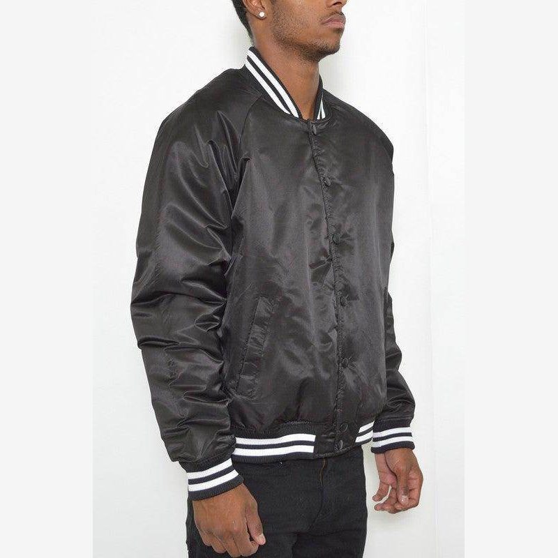 Mens Solid Color Varsity Jackets - VacationGrabs