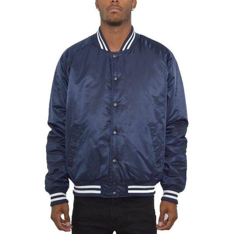 Mens Solid Color Varsity Jackets - VacationGrabs