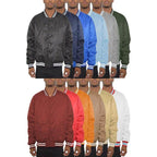 Mens Solid Color Varsity Jackets - VacationGrabs