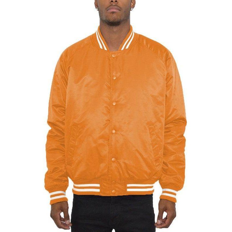 Mens Solid Color Varsity Jackets - VacationGrabs