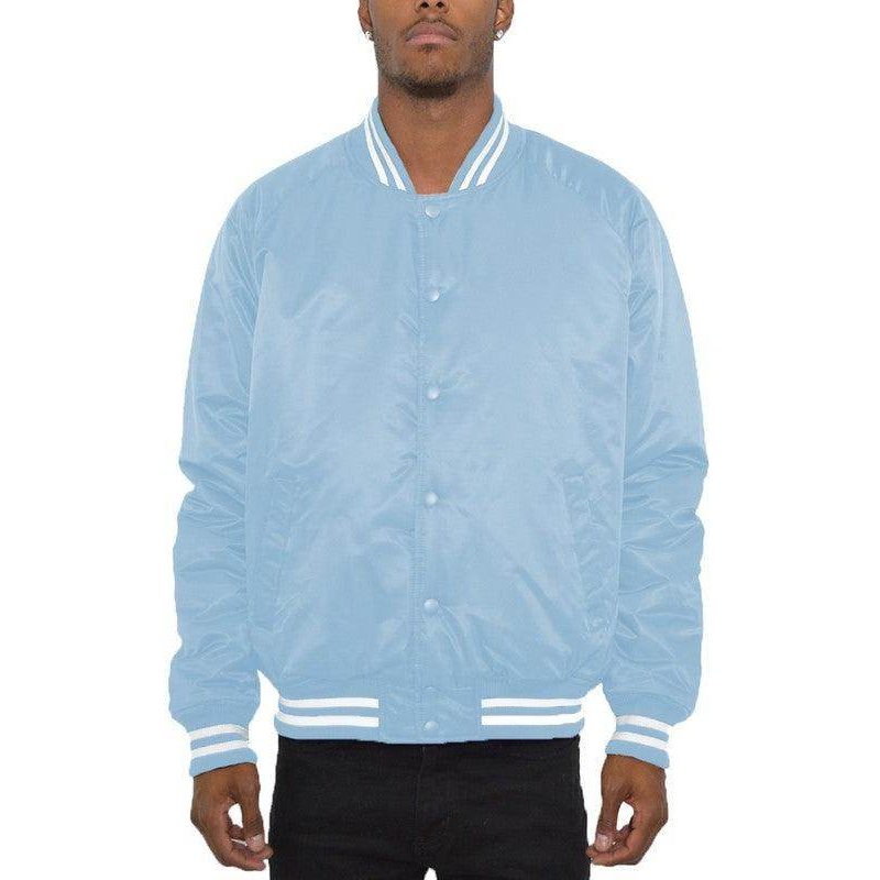 Mens Solid Color Varsity Jackets - VacationGrabs